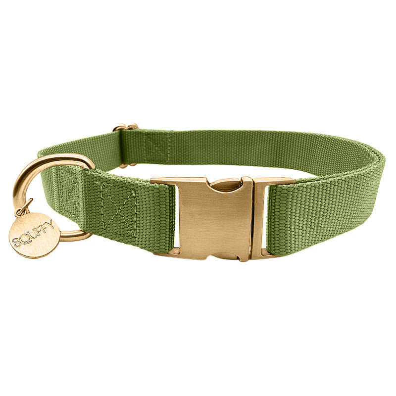 Collier Classique Chien Moss Breeze Vert Olive