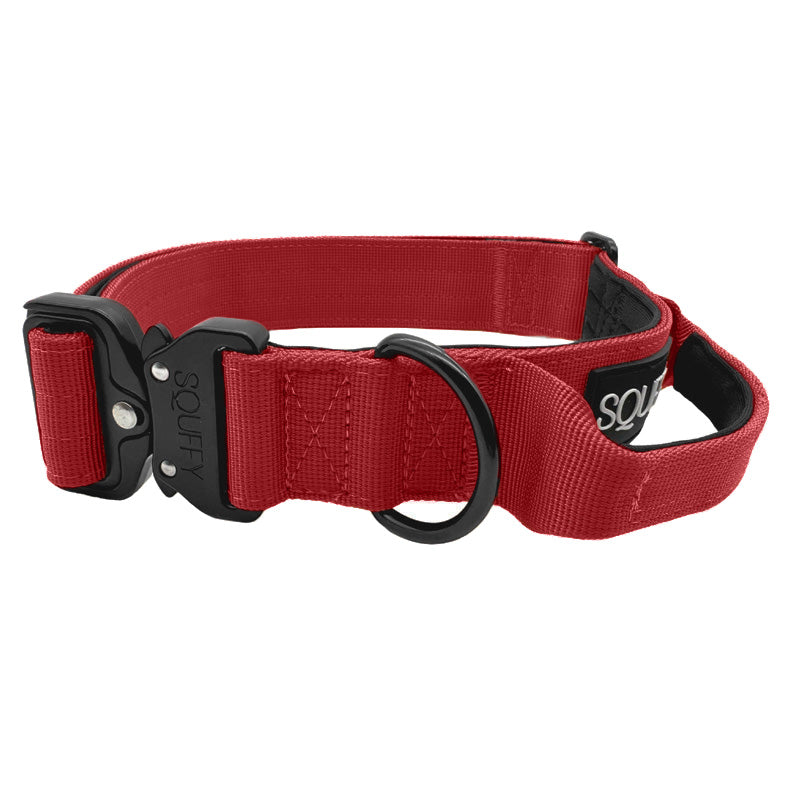 Collier Tactique Chien Ruby Vandal Rouge Rubis