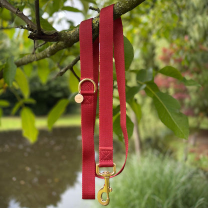 Laisse Chien Classique Ruby Gale Rouge Rubis