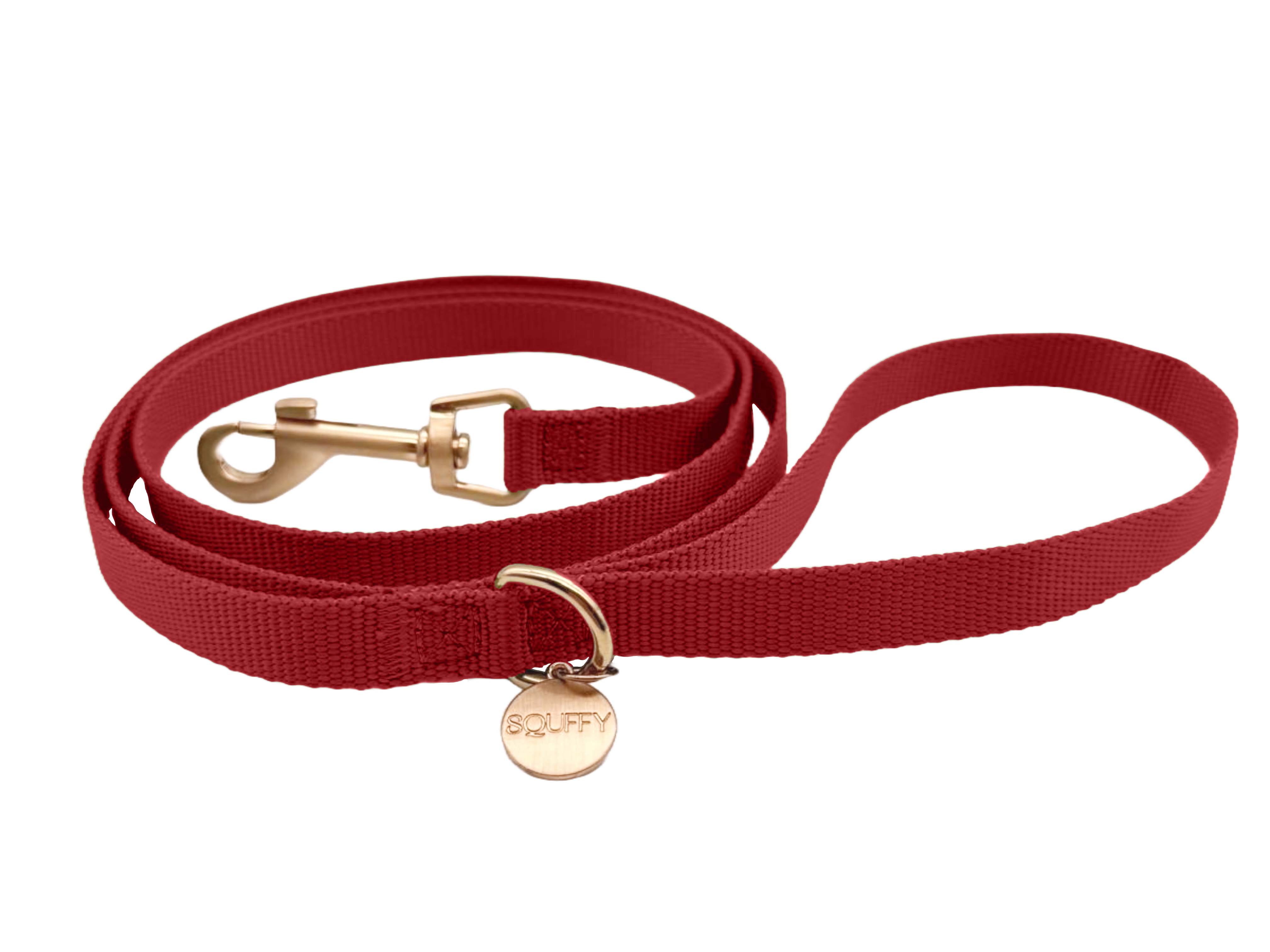 Laisse Chien Classique Ruby Gale Rouge Rubis
