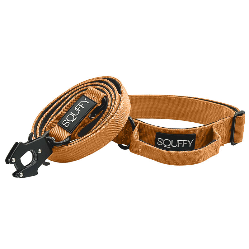 Collier Chien Tactique Honey Maze Cognac