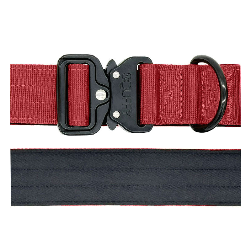 Collier Tactique Chien Ruby Vandal Rouge Rubis