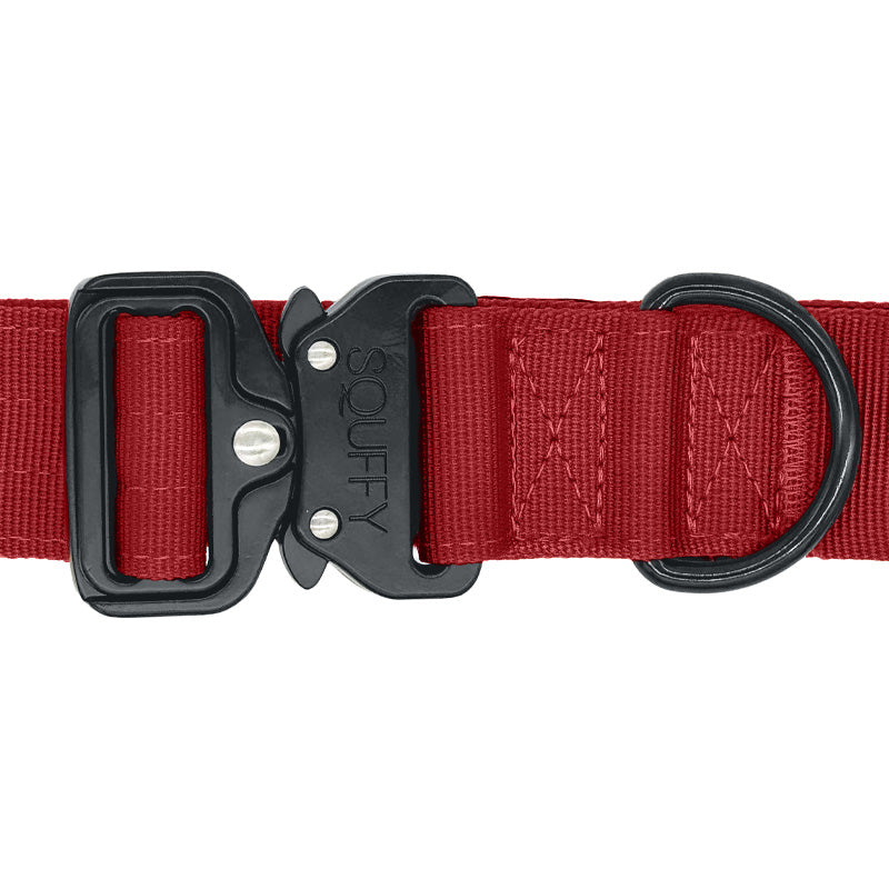 Collier Tactique Chien Ruby Vandal Rouge Rubis