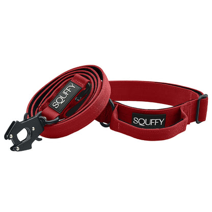 Collier Tactique Chien Ruby Vandal Rouge Rubis
